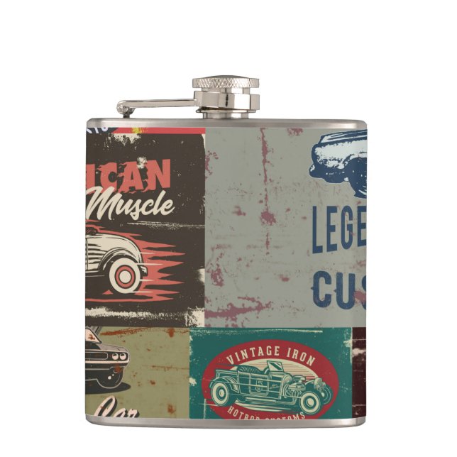 Petaca Matraz de acero inoxidable de rod caliente (Anverso)