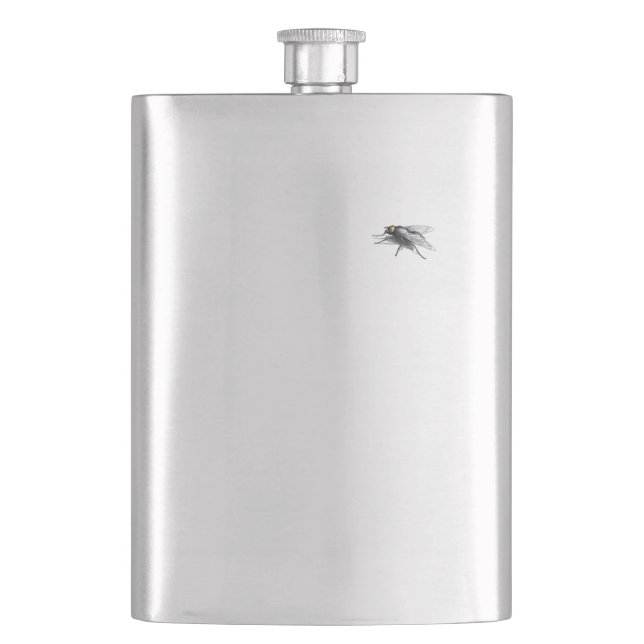 Petaca Matraz de acero inoxidable Fly Buddy (Anverso)