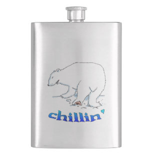 Petaca Matraz de acero inoxidable Polar Bear Chill