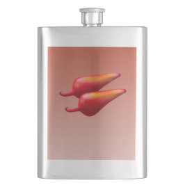 Petaca Matraz de acero inoxidable Red Chili Peppers