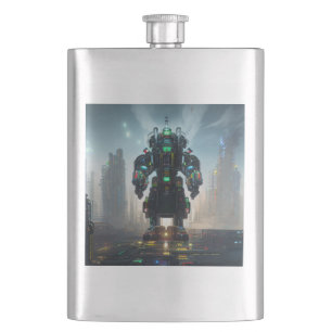 Petaca Matraz de acero inoxidable Robot 4