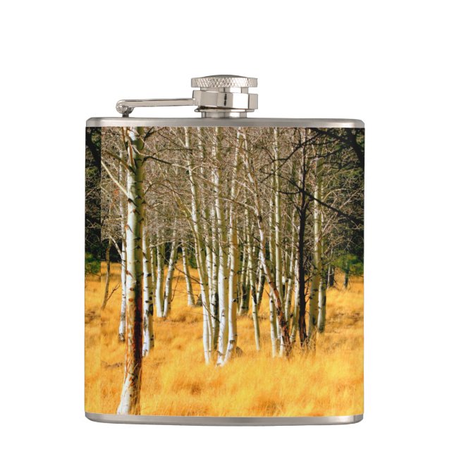 Petaca matraz de bosque de álamos (Anverso)