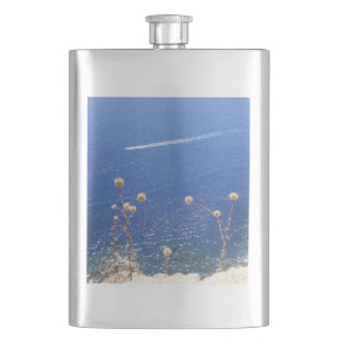 Petaca Matraz de cadera clásico del Mar Azul griego
