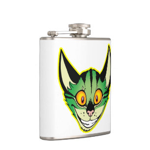 Petaca Matraz de cadera de gato Personalizado fluorescent