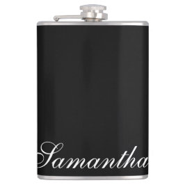 Petaca Matraz de cadera personalizada en blanco y negro m