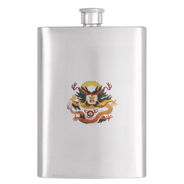 Petaca Matraz de dragón celeste (Anverso)