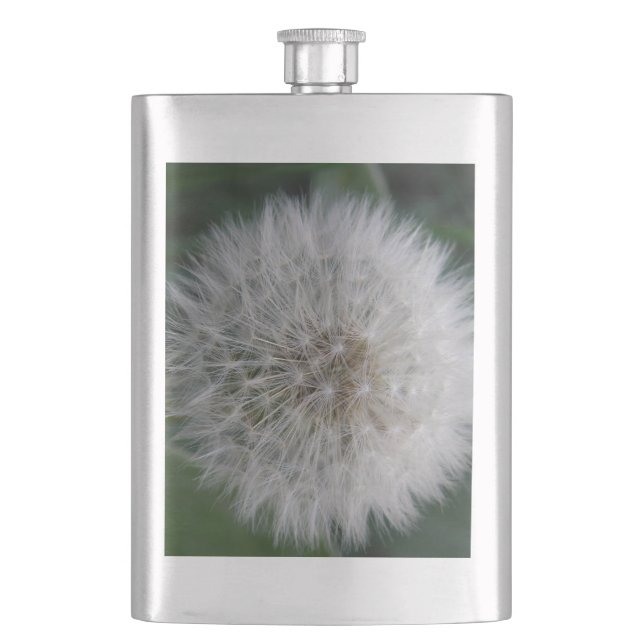 Petaca Matraz de flor de Dandelion de semillas (Anverso)