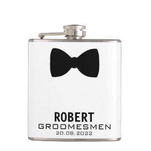 Petaca Matraz de Groomsmen personalizado con gráfico de c