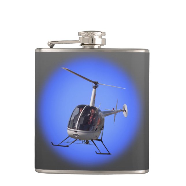 Petaca Matraz de Helicóptero Personalizado (Anverso)