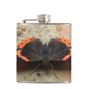 Petaca Matraz de mariposa del Almirante Rojo