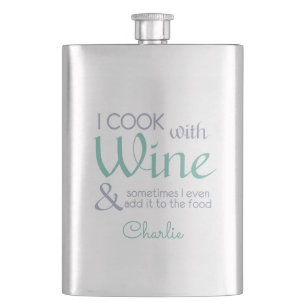 Petaca Matraz de nombre personalizado de cita de vinos