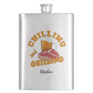 Petaca Matraz de nombre personalizado de escalada y parri