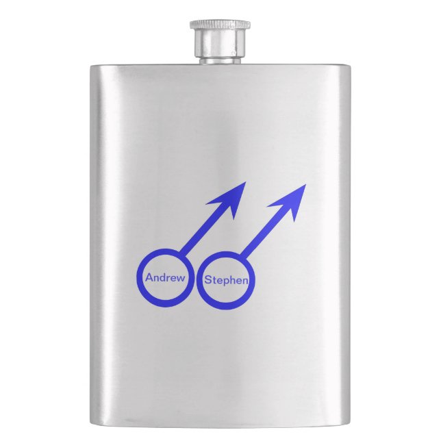 Petaca Matraz de Personalizable de Gay Lovers (Anverso)