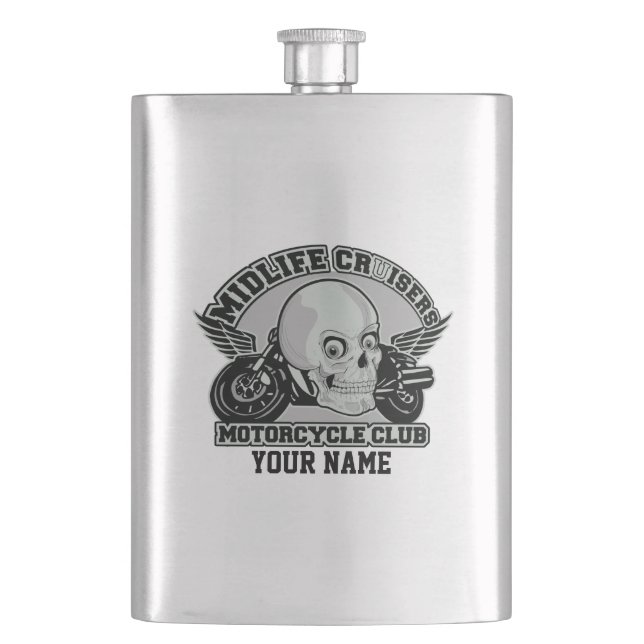 Petaca Matraz de personalizado de Midlife Cruisers MC (Anverso)