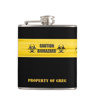 Petaca Matraz de Personalizado divertida de Biohazard