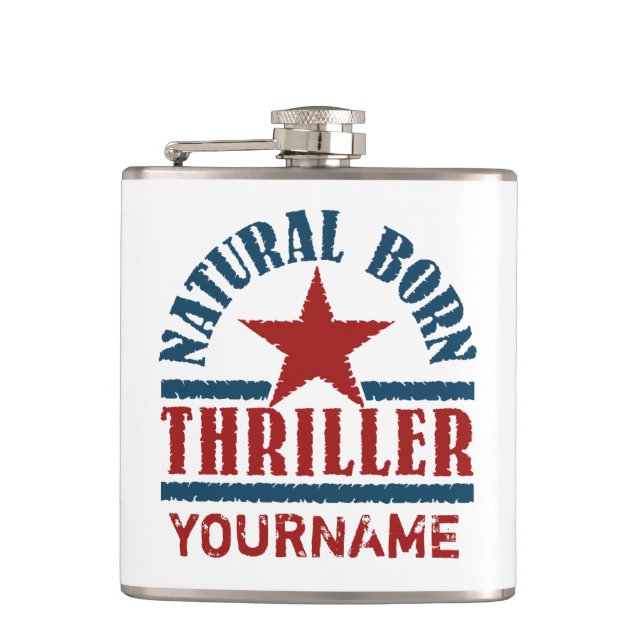 Petaca Matraz de personalizado natural de Thriller (Anverso)