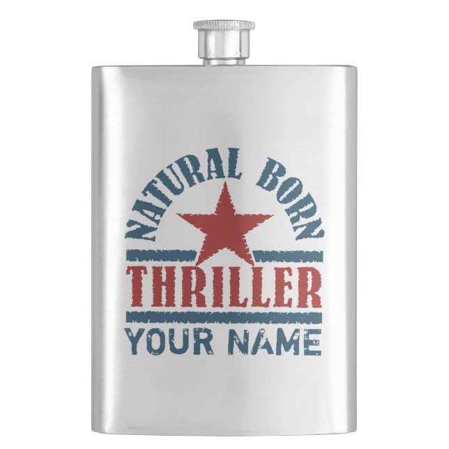 Petaca Matraz de personalizado natural de Thriller (Anverso)