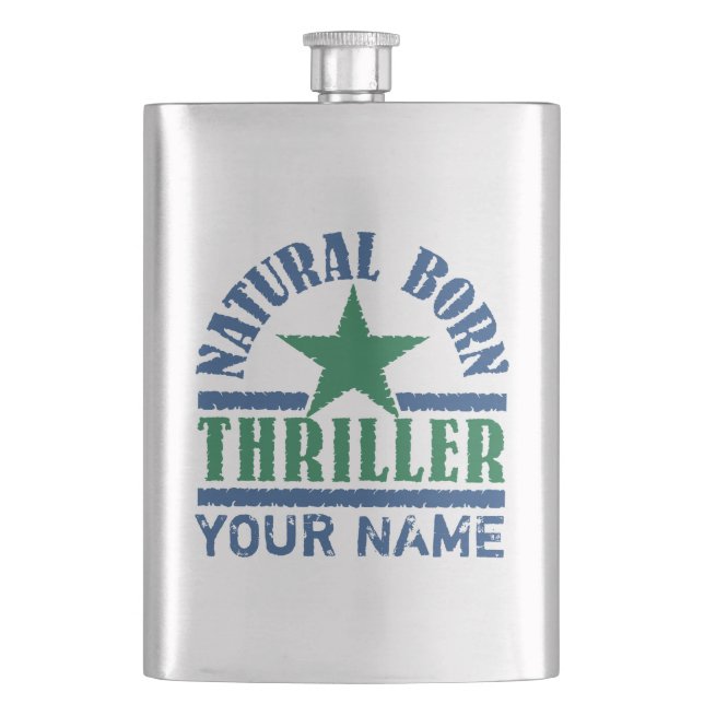 Petaca Matraz de personalizado natural de Thriller (Anverso)