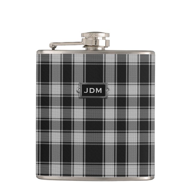 Petaca Matraz de plástico monogramado MacPhee Tartan (Anverso)