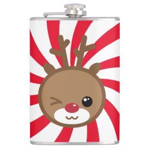 Petaca Matraz de reno de Kawaii