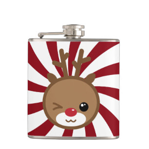 Petaca Matraz de reno de Kawaii