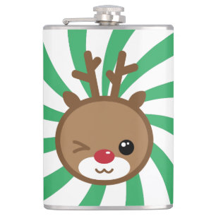 Petaca Matraz de reno de Kawaii