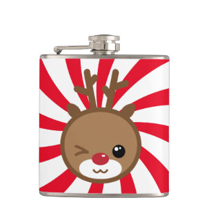 Petaca Matraz de reno de Kawaii