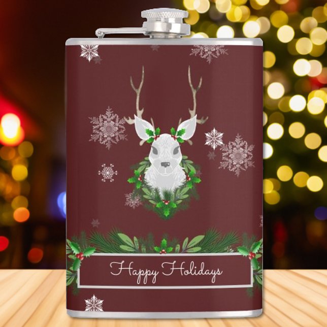 Petaca Matraz de reno rojo (Red Reindeer Flask)