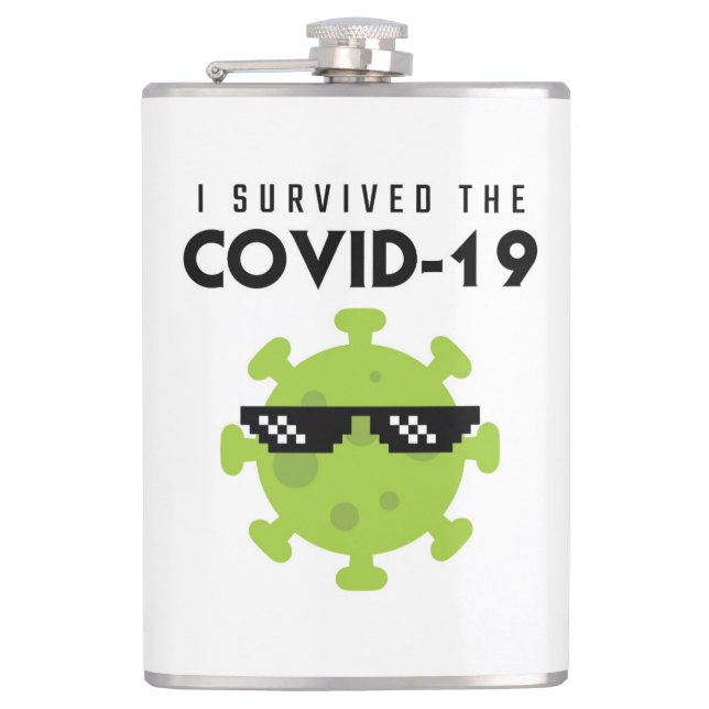 Petaca Matraz de sobreviviente COVID (Anverso)