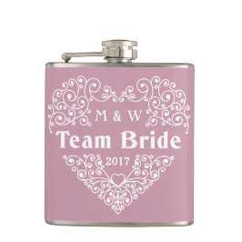 Petaca Matraz de texto del personalizado de novia del equ