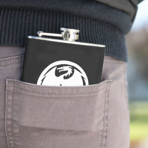 Petaca Matraz envuelto de dragón blanco