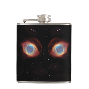 Petaca Matraz envuelto de vinílico de nebulosa galáctica