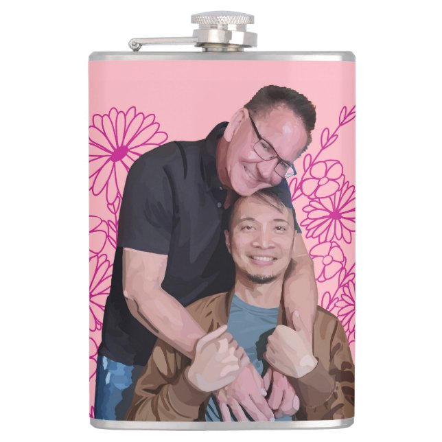 Petaca Matraz envuelto de vinilo (Anverso)