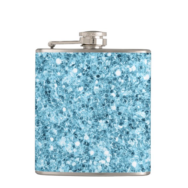 Petaca Matraz envuelto de vinilo de agua tropical (Anverso)