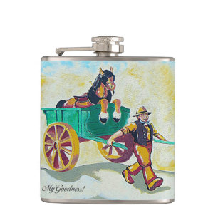 Petaca Matraz envuelto de vinilo de Guinness