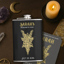 Matraz envuelto de vinilo de oro místico