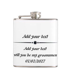 Petaca Matraz envuelto de vinilo de personalizable