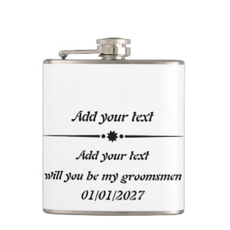 Petaca Matraz envuelto de vinilo de personalizable