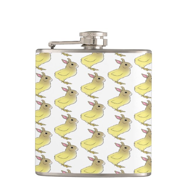 Petaca Matraz envuelto de vinilo de pollo de chuleta de p (Anverso)