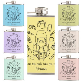 Petaca Matraz envuelto de vinilo de senderismo inspirador