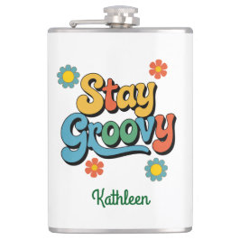 Petaca Matraz envuelto de vinilo retro personalizado