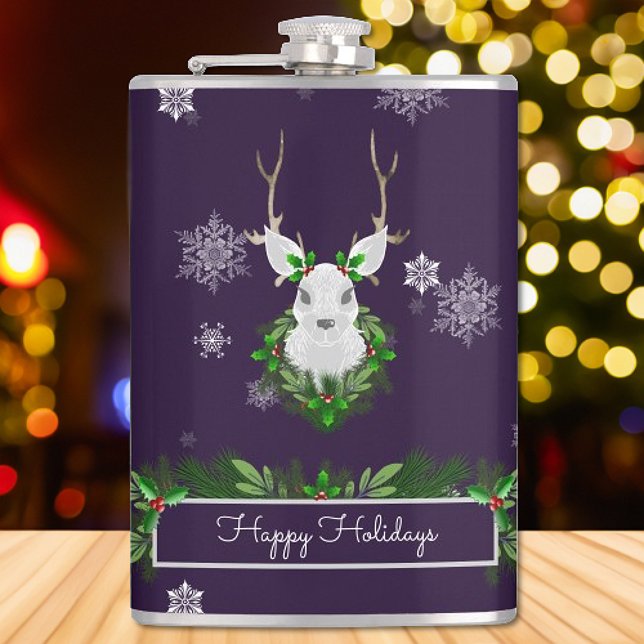 Petaca Matraz morado de reno (Purple Reindeer Flask)