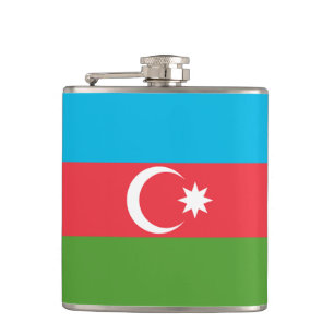 Petaca Matraz patriótico con bandera de Azerbaiyán