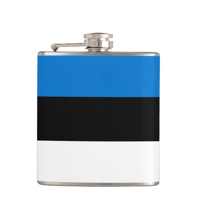 Petaca Matraz patriótico con bandera de Estonia (Anverso)