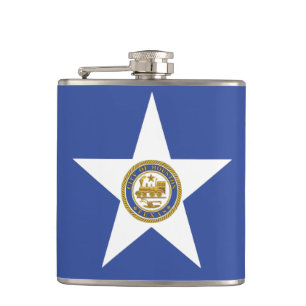 Petaca Matraz patriótico con bandera de Houston, Estados 