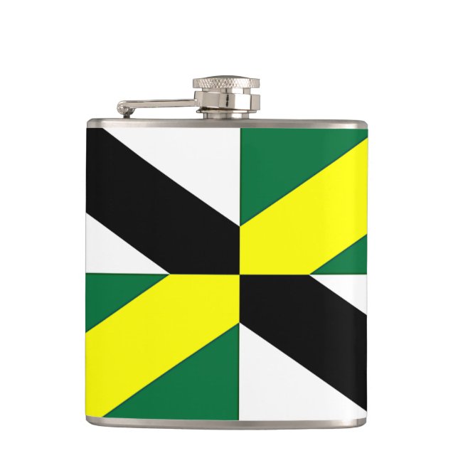 Petaca Matraz patriótico con bandera de la ciudad de Mont (Anverso)