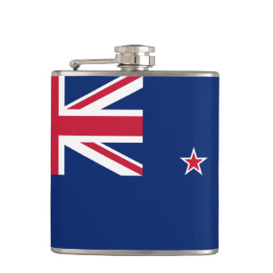 Petaca Matraz patriótico con bandera de Nueva Zelanda