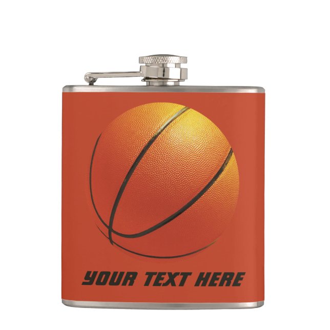 Petaca Matraz personalizado de baloncesto (Anverso)