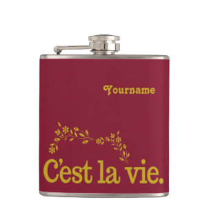 Petaca Matraz personalizado de C'est La Vie