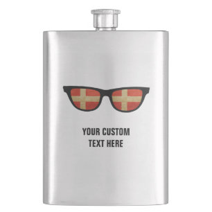 Petaca Matraz personalizado de danés Shades